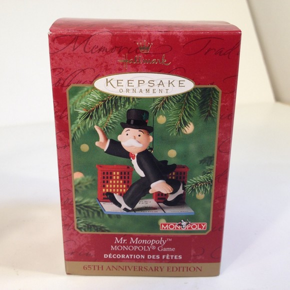 Vintage Mr. Monopoly Keepsake Christmas Ornament 2000 Hallmark Collectable - Picture 9 of 12